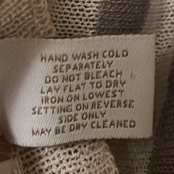 CHICO’S, Striped, Long Sleeves, Long Line, Cardigan, Coffee Brown Color, Size 0 - Picture 4 of 4